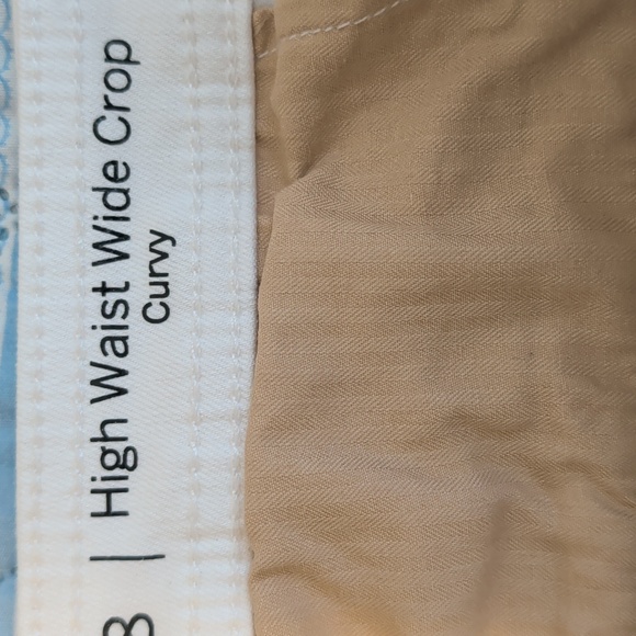 Talbot's Flawless High Waist Wide Crop Curvy Jeans Size 8 - Picture 4 of 4